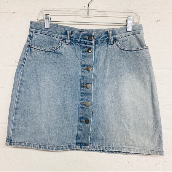TOP Moda Dresses & Skirts - Moda International Button Down Denim Skirt